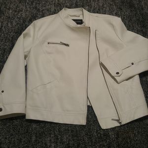 Faux leather jacket River Island